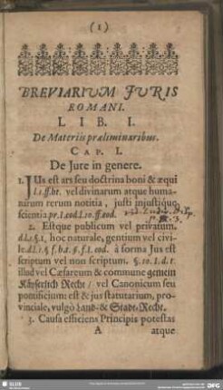 Lib. I. De Materiis praeliminaribus
