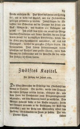 Zwölftes Kapitel. Der Feldzug des Jahres 1760