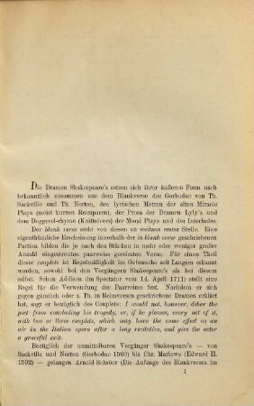 Der Coupletreim in Shakespeare's Dramen