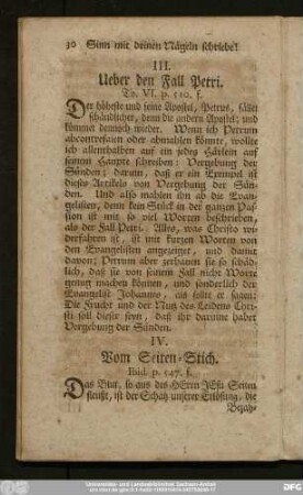 IV. Vom Seiten-Stich. Ibid. p. 547. f.