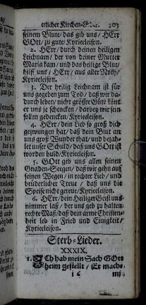 Sterb-Lieder. - Vom geistlichen Kampff und Sieg.