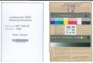 Entnazifizierung Johann Esch , geb. 18.05.1890 (Angestellter)