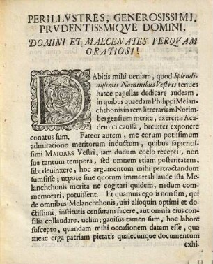 Merita Philippi Melanchthonis In Rem Literariam Noribergensivm