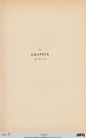 III. Graphik (Nr. 136-146)