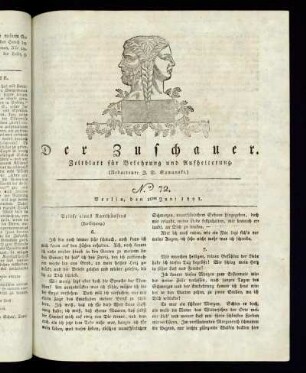 No. 72 - 16. Juni 1821