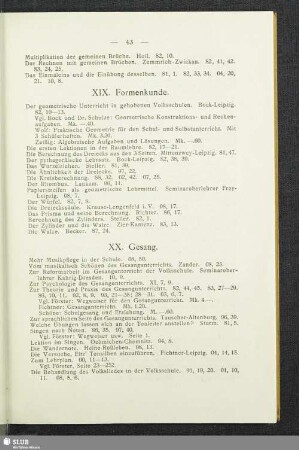 XIX. Formenkunde