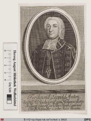 Bildnis Ferdinand Leopold Anton Graf von H.-Sigmaringen Hohenzollern