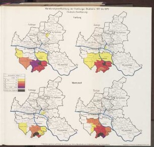 Wanderungsverpflechtung der Hamburger Stadtteile 1971 bis 1973: Harburg, Marmstorf