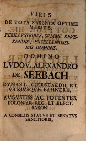Schediasma historico-literario-criticum de indissolubili vinculo elegantioris literaturae cum aliis gravioribus disciplinis