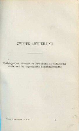 Lehrbuch der Krankheiten der weiblichen Sexualorgane : mit 49 in den Text eingedr. Holzschnitten. 2