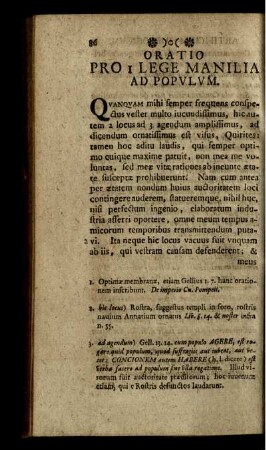 Oratio Pro Lege Manilia Ad Populum.