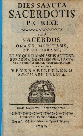 Dies sancta sacerdotis Petrini ...