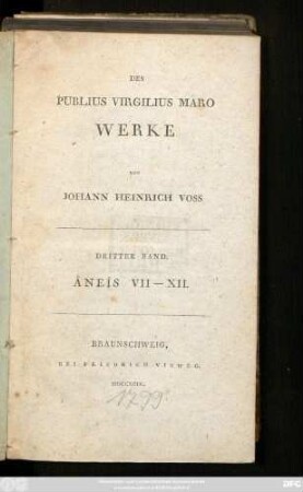 Bd. 3: Äneïs VII - XII