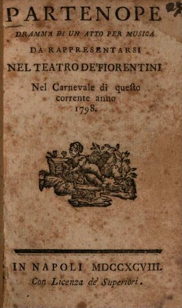 Partenope : Dramma di un atto per musica