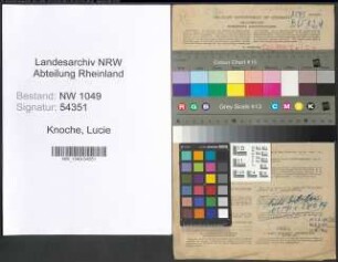 Entnazifizierung Lucie Knoche , geb. 23.01.1888 (Lehrerin)
