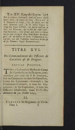 Titre XVI.