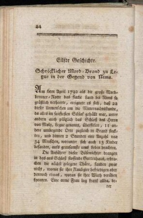 Eilfte Geschichte - Fünfzehnte Geschichte