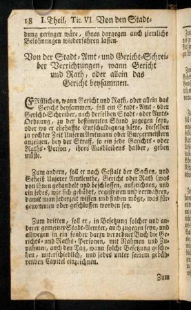 18-28, Von der Stadt-Amt- und Gericht-Schreiber ...