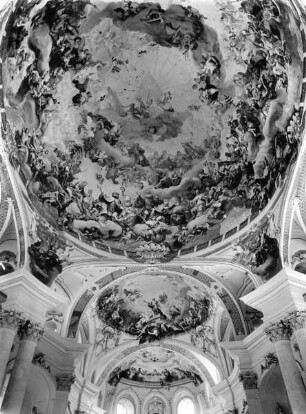 Szenen aus der Vita und Passion Christi — Die Triumphierende Kirche in der Anbetung der Hl. Dreifaltigkeit