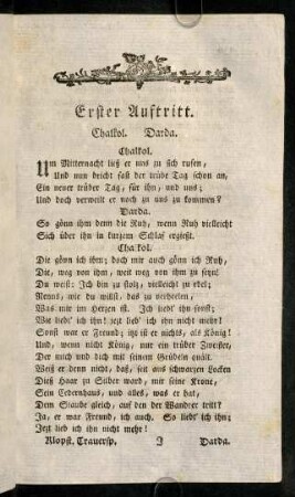 129-140, Erster Auftritt. - Zweyter Auftritt.