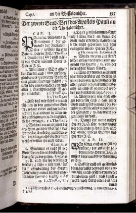 Der zweyte Send-Brif des Apostels Pauli an die Thessalonicher