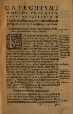 Catechismus romanus ex Decreto Concilii Tridentini Parochos