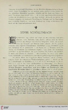 XXVIII. Schöllenbach