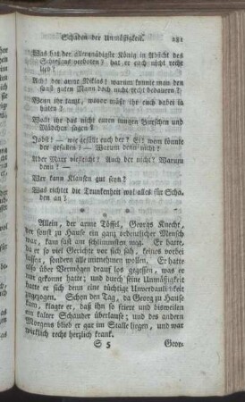 Löbliche Sorge für kranke Dienstboten. - Nüzliche Anwendungen in Fragen.