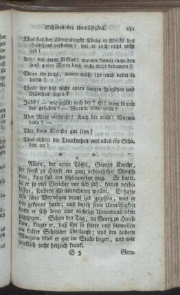 Löbliche Sorge für kranke Dienstboten. - Nüzliche Anwendungen in Fragen.