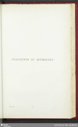 Fragments of Sophocles