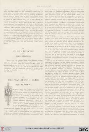 Der Taschenspieler Vautier, Benjamin