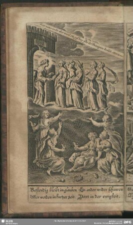 Zur mitternacht aber ward ein geschrey sihe der Breutgam kom[m]et. Matth.25.v.6.