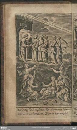 Zur mitternacht aber ward ein geschrey sihe der Breutgam kom[m]et. Matth.25.v.6.