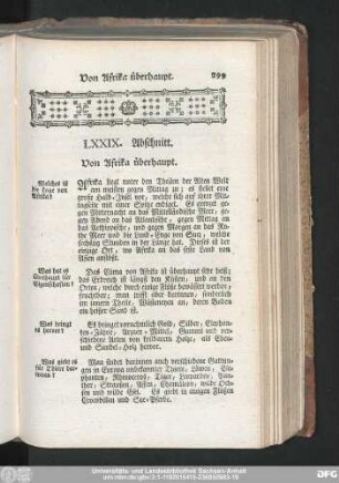 LXXIX. Abschnitt. Von Afrika überhaupt.