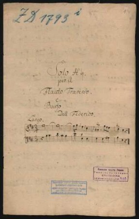 Sonaten; fl, bc; h-Moll; SpiF 62