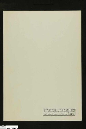 Vermögen des verstorbenen Johannes Mees