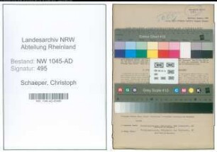 Entnazifizierung Christoph Schaeper , geb. 20.10.1892 (Maler)