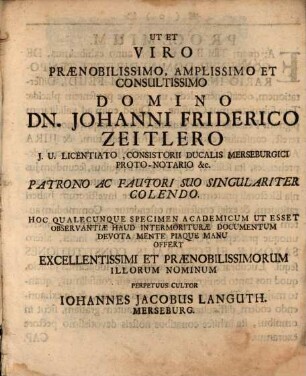 Dissertationem Juridicam De Consensu Agnatorum Et Simultanee Investitorum Temporario In Hypothecam Feudi