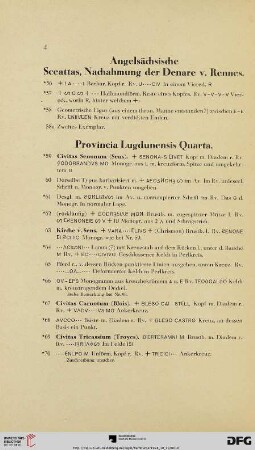 Provincia Lugdunensis Quarta (Nr. 59 - 106)