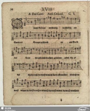 XVIII. Colander, Anton: O Lamm Gottes unschuldig