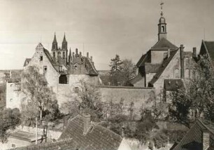 Augustiner Chorherrenstift St. Afra : Blick von Westen auf Augustiner Chorherrenstift St. Afra, ehemalige Stiftskirche und Ökonomiehof mit Propstei und Pönitenzturm