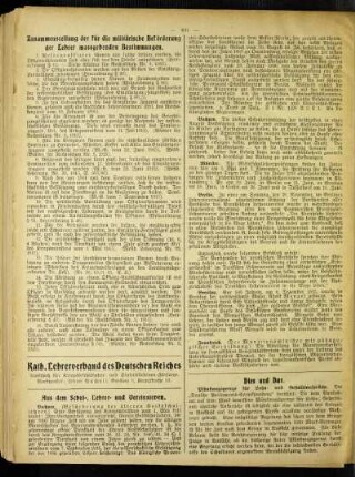 Zusammenstellung der für die militärische Beförderung der Lehrer massgebenden Bestimmungen