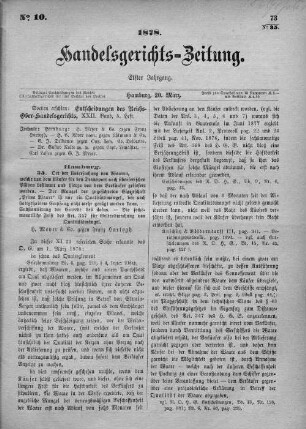 No. 10. 20. März 1878