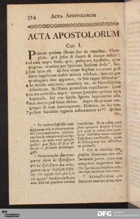 Acta Apostolorum.