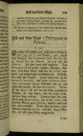 Fell auf dem Auge (Pterygium et Pannus).