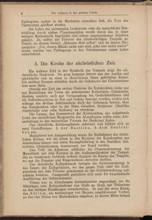 3. Die Kirche der altchristlichen Zeit.