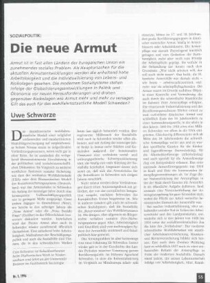 Sozialpolitik: Die neue Armut