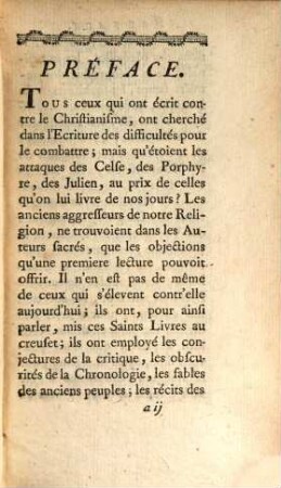 Reponses Critiques A Plusieurs Difficultés Proposées Par Les Nouveaux Incrédules, Sur Divers Endroits Des Livres Saints. [Tome Premier]