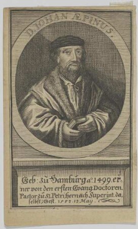 Bildnis des Iohan Aepinus