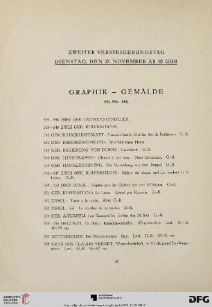 Graphik-Gemälde (Nr.536-584)